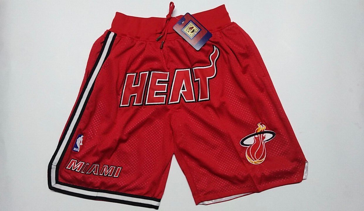 Men's Miami Heat Red Basketball Shorts