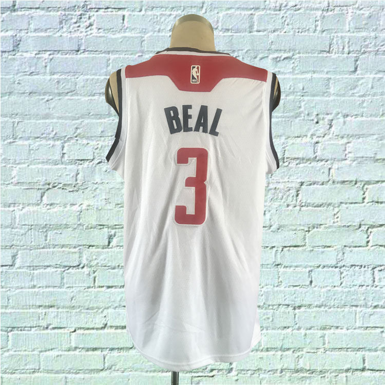 Men's Washington Wizards Bradley Beal #3 NBA White Replica Jersey