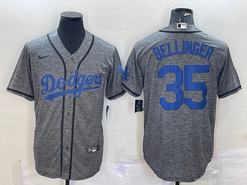 Men's Los Angeles Dodgers Cody Bellinger Nike Gray Home Replica Player Name Jersey