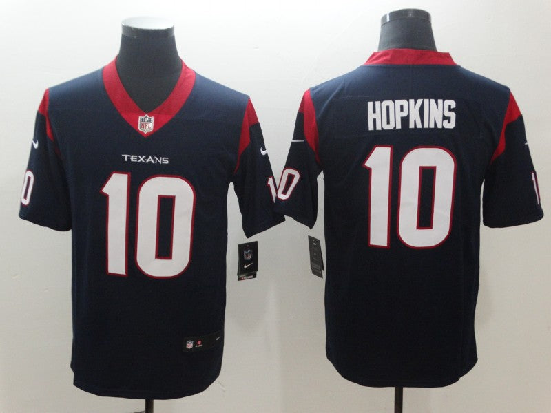 Men's Houston Texans DeAndre Hopkins #10 Navy Game Jersey