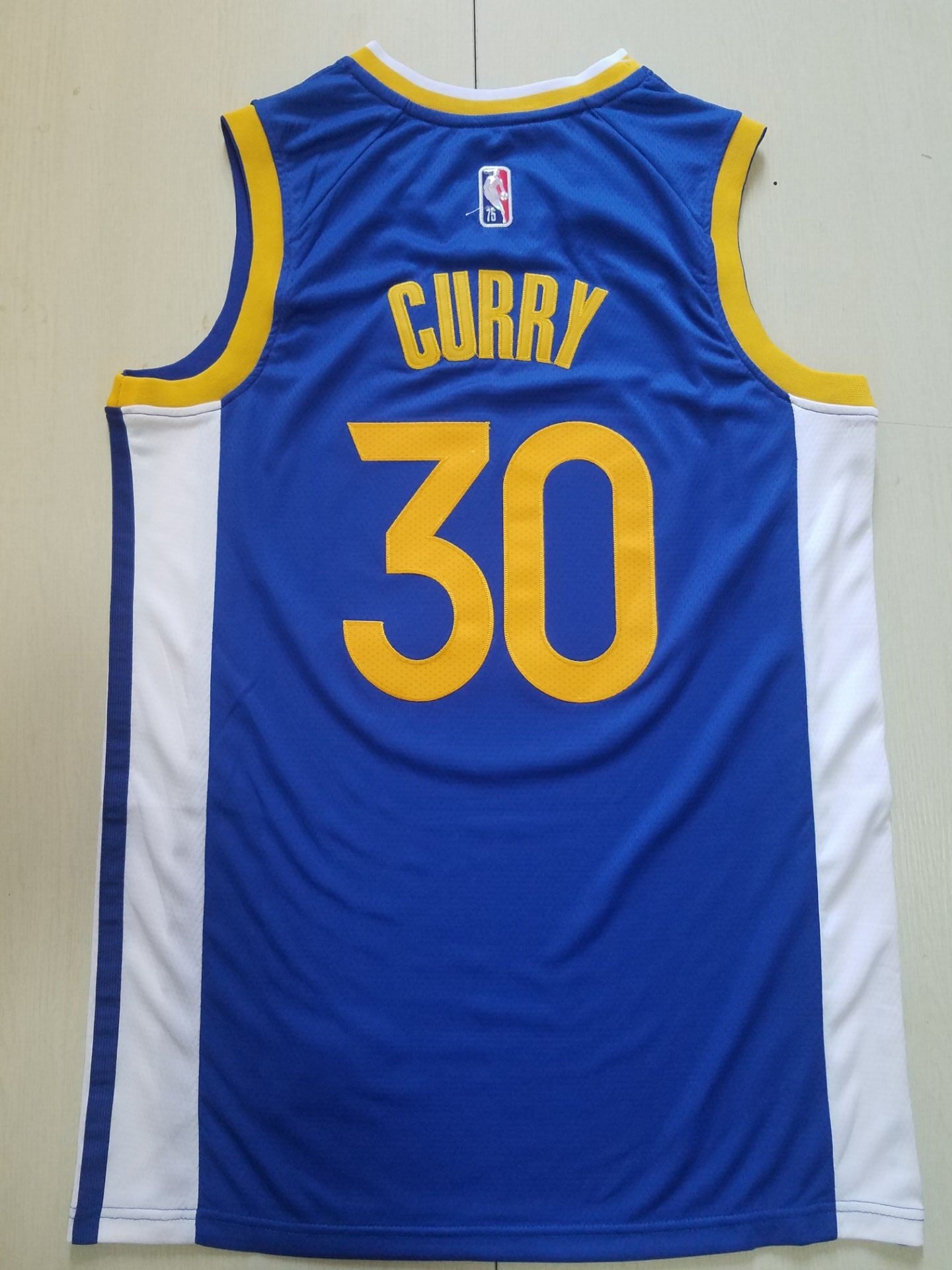 Men's Golden State Warriors Stephen Curry Fast Break Replica Player Team Jersey