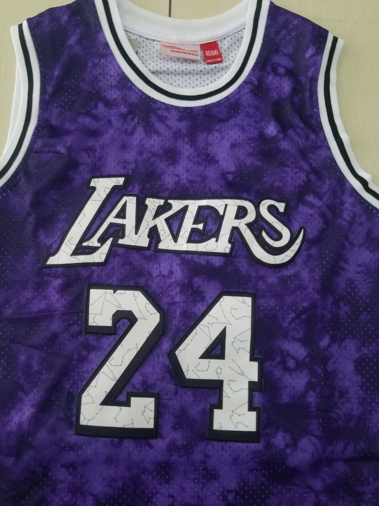 Men's Los Angeles Lakers Kobe Bryant #24 Purple Galaxy Swingman Jersey