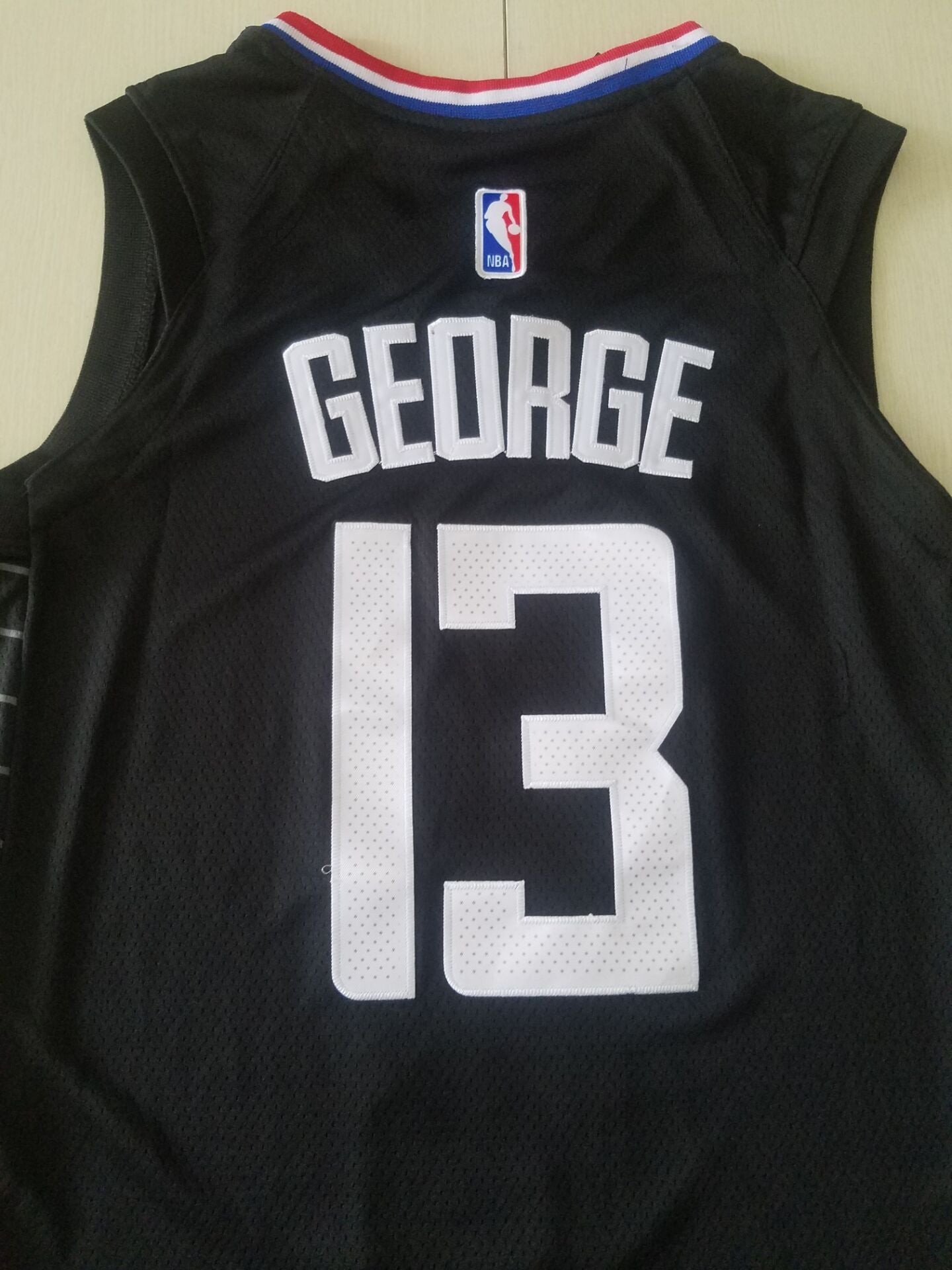 Men's LA Clippers Paul George #13 NBA Black Classics Jersey