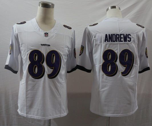 Men's Baltimore Ravens Mark Andrews #89 White Game Jersey