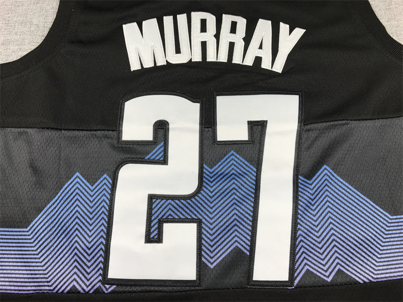 Men's Denver Nuggets Jamal Murray #27 Black 2023/24 Swingman Jersey - City Edition