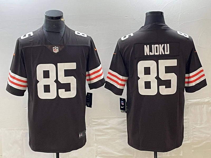 Men's Cleveland Browns David Njoku #85 Brown Game Player Jersey