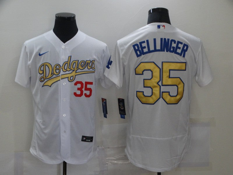 Men's Los Angeles Dodgers Cody Bellinger #35 White Player Game Jersey