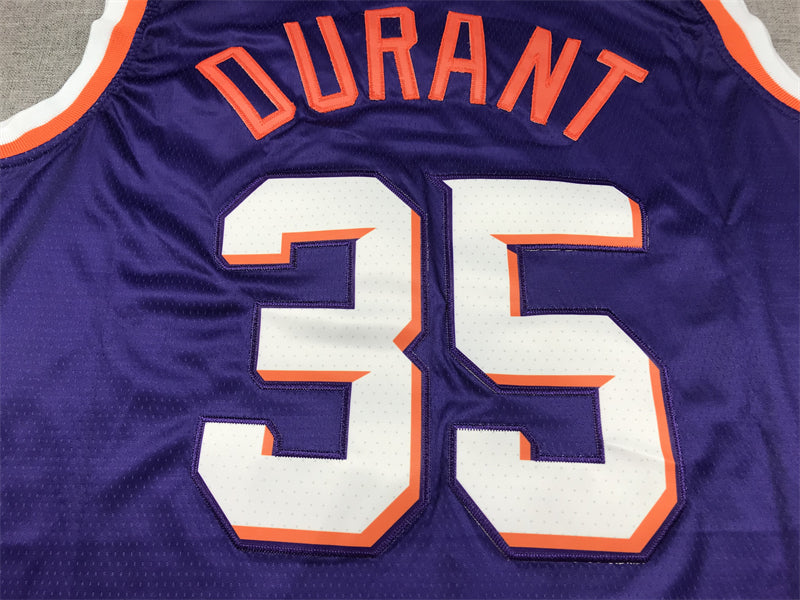 Men's Phoenix Suns Kevin Durant #35 Purple 2023/24 Fast Break Replica Jersey - Icon Edition