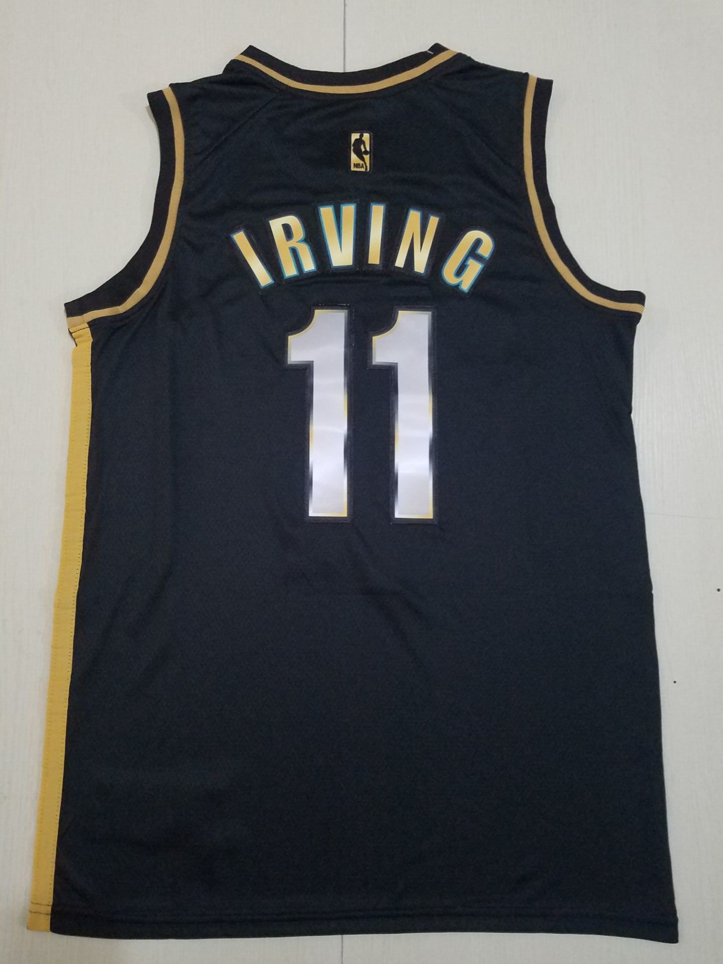 Men's Brooklyn Nets Kyrie Irving Black 2020/21 Swingman Player Jersey