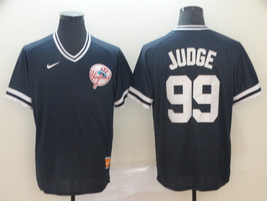 Men's New York Yankees Aaron Judge #99 Navy Stitched Jersey