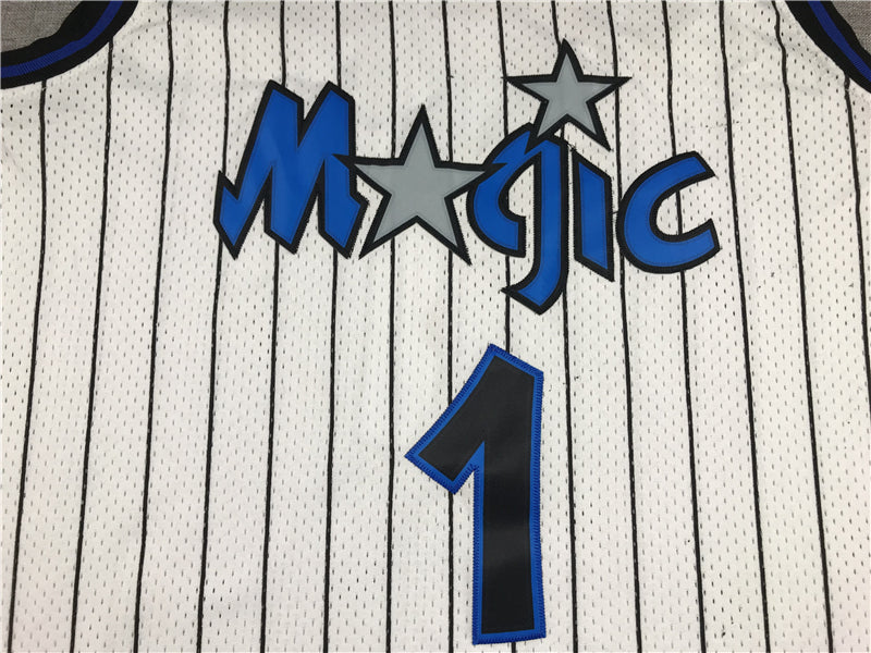 Men's Orlando Magic Penny Hardaway #1 White Hardwood Classics Swingman Jersey