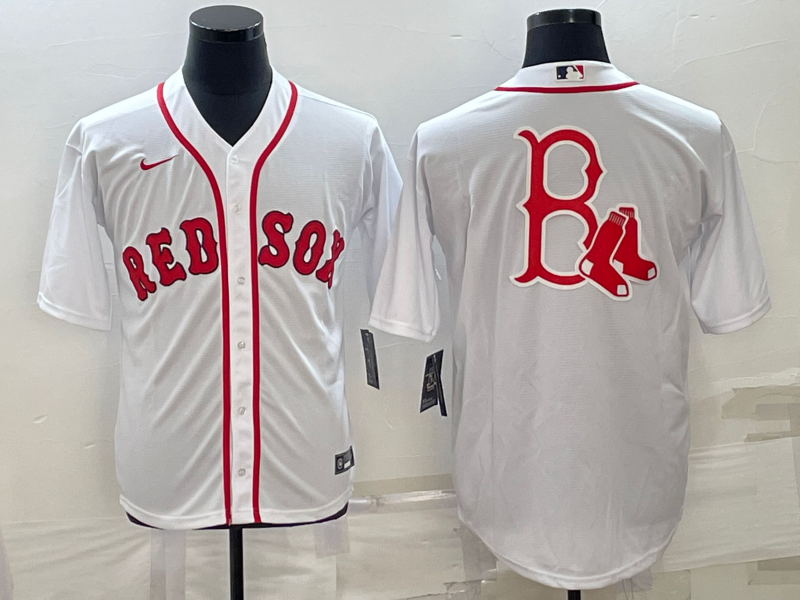 Men's Boston Red Sox White Alternate Replica Player Jersey