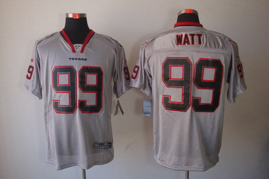 Men's Houston Texans J.J. Watt #99 Gray Game Jersey