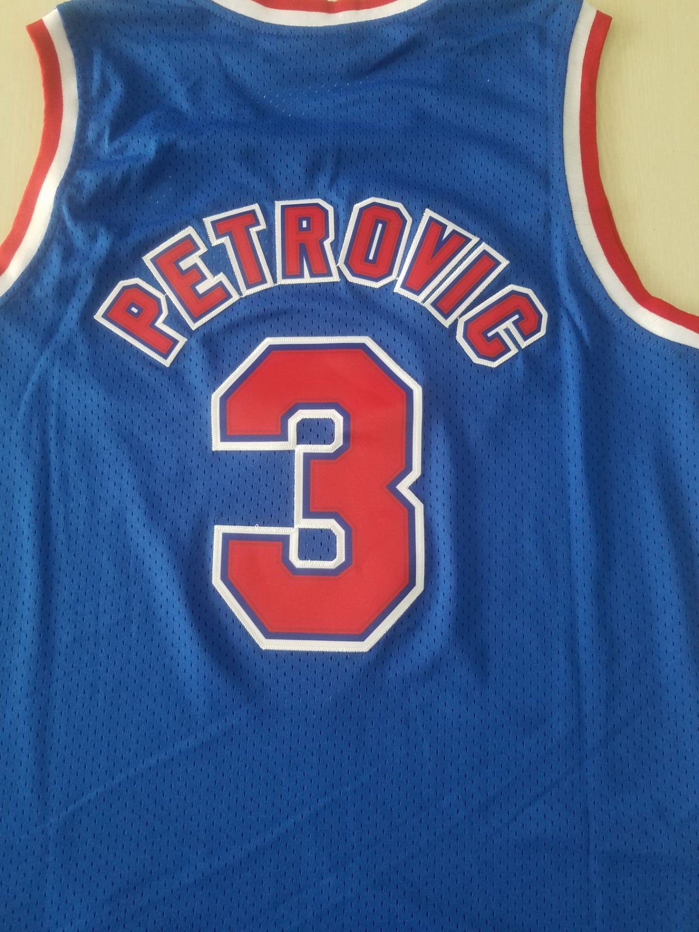 Men's Brooklyn Nets Drazen Petrovic 1992-93 Hardwood Classics Swingman Jersey