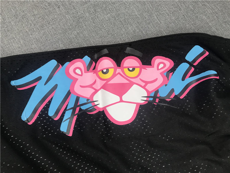 Men's Miami Heat Pink Panther Black Basketball Shorts