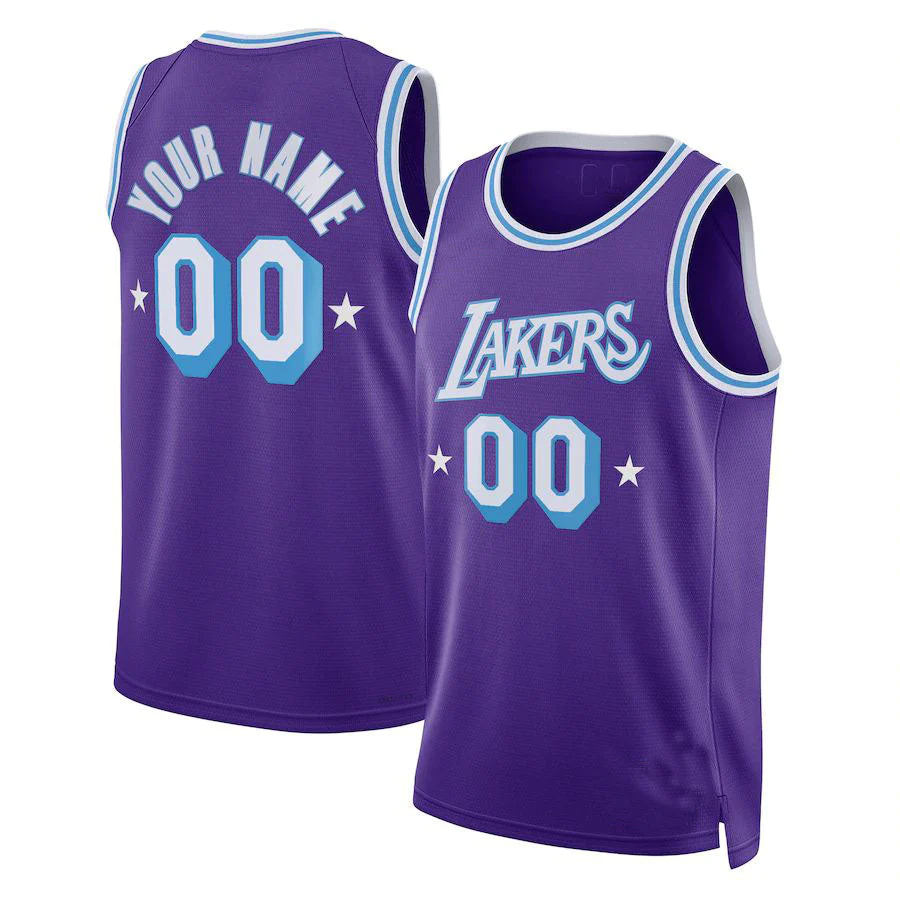 Men's Los Angeles Lakers Purple 2021/22 Swingman Custom Jersey - City Edition