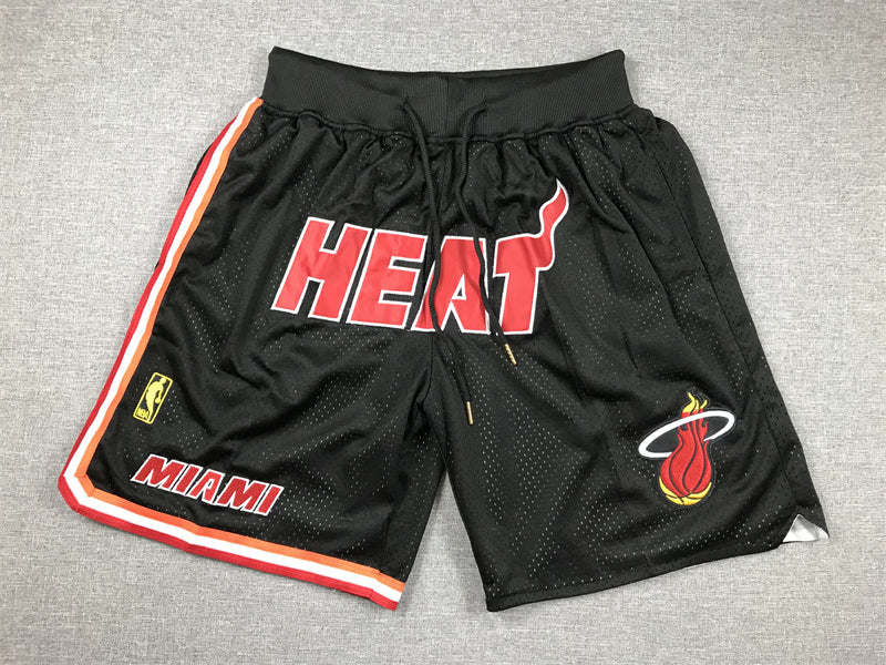 Men's Miami Heat Black Basketball Shorts