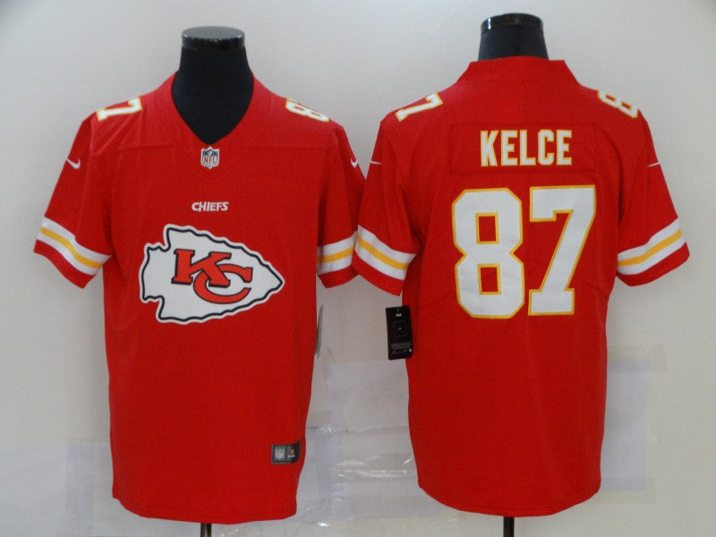 Men's Kansas City Chiefs Travis Kelce #87 Red Game Player Jersey