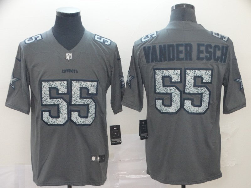 Men's Dallas Cowboys Leighton Vander Esch #55 Gray Player Game Jersey