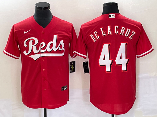 Men's Cincinnati Reds Elly De La Cruz #44 Red Alternate Replica Jersey