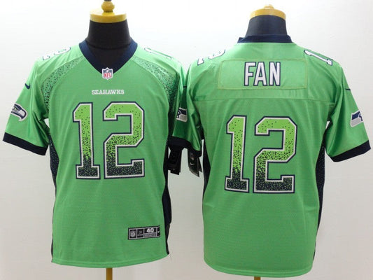 Men's Seattle Seahawks 12th Fan Green Game Jersey