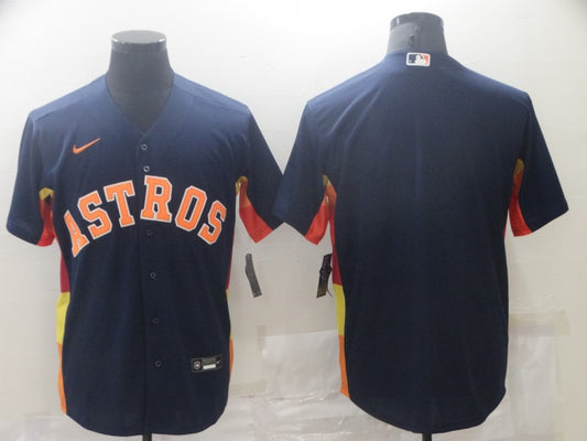 Men's Houston Astros Navy Alternate Replica Blank Jersey