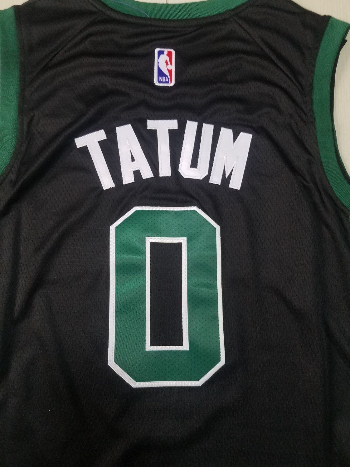 Men's Boston Celtics Jayson Tatum #0 NBA Black Swingman Jersey