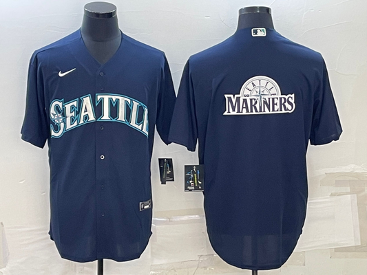 Men's Seattle Mariners Navy Alternate Replica Team Jersey