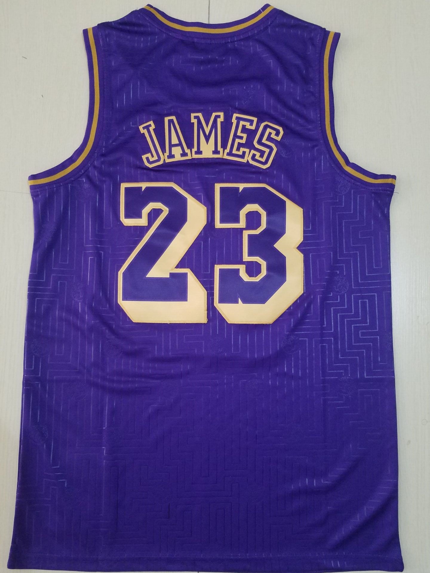 Men's Los Angeles Lakers LeBron James 2018-19 Hardwood Classics Swingman Jersey