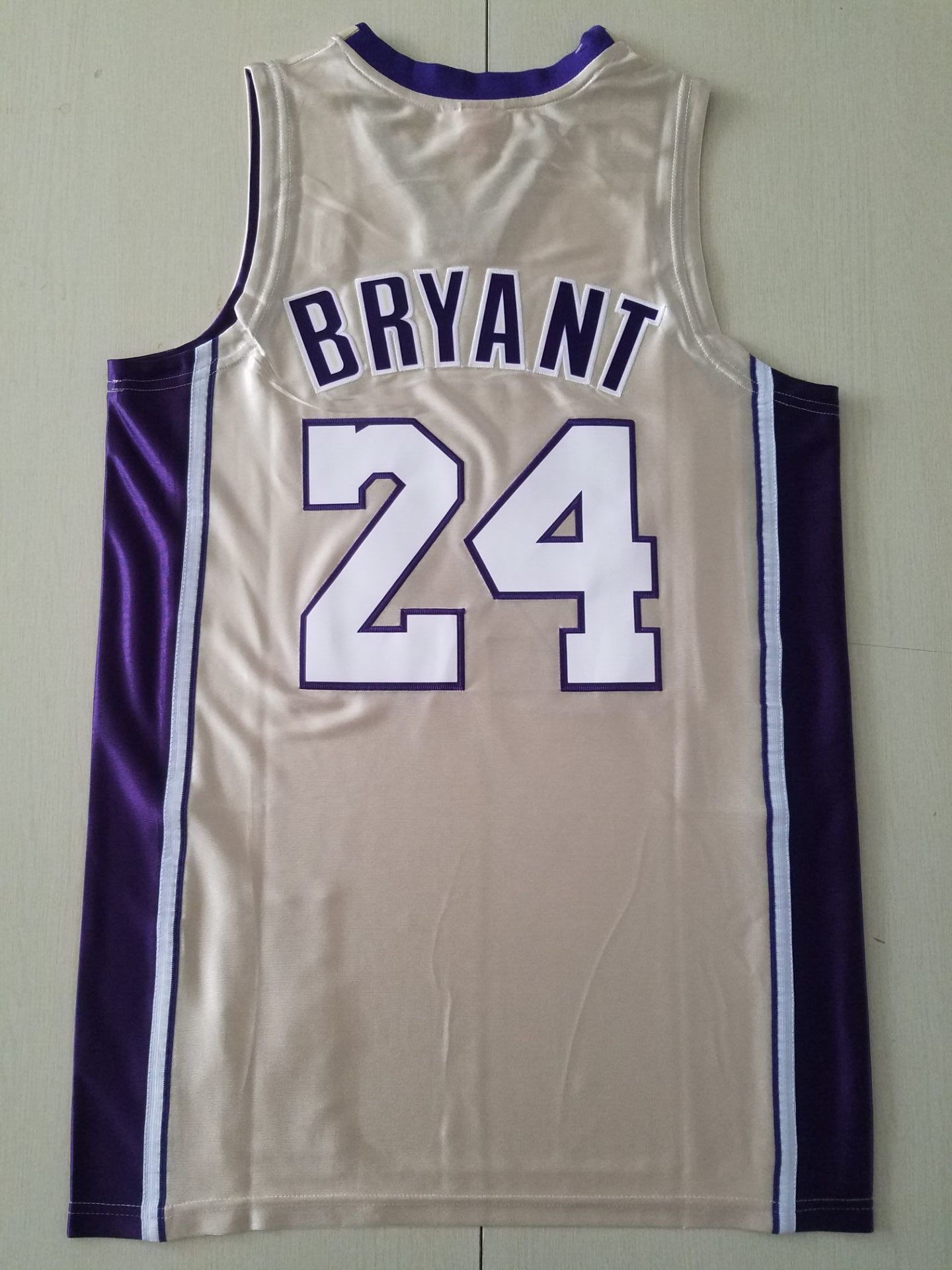 Men's Los Angeles Lakers Kobe Bryant Gold Hall of Fame Hardwood Classics Jersey