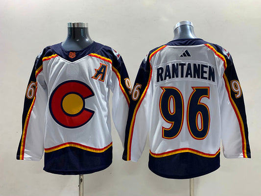 Men's Colorado Avalanche Mikko Rantanen #96 White Breakaway Jersey