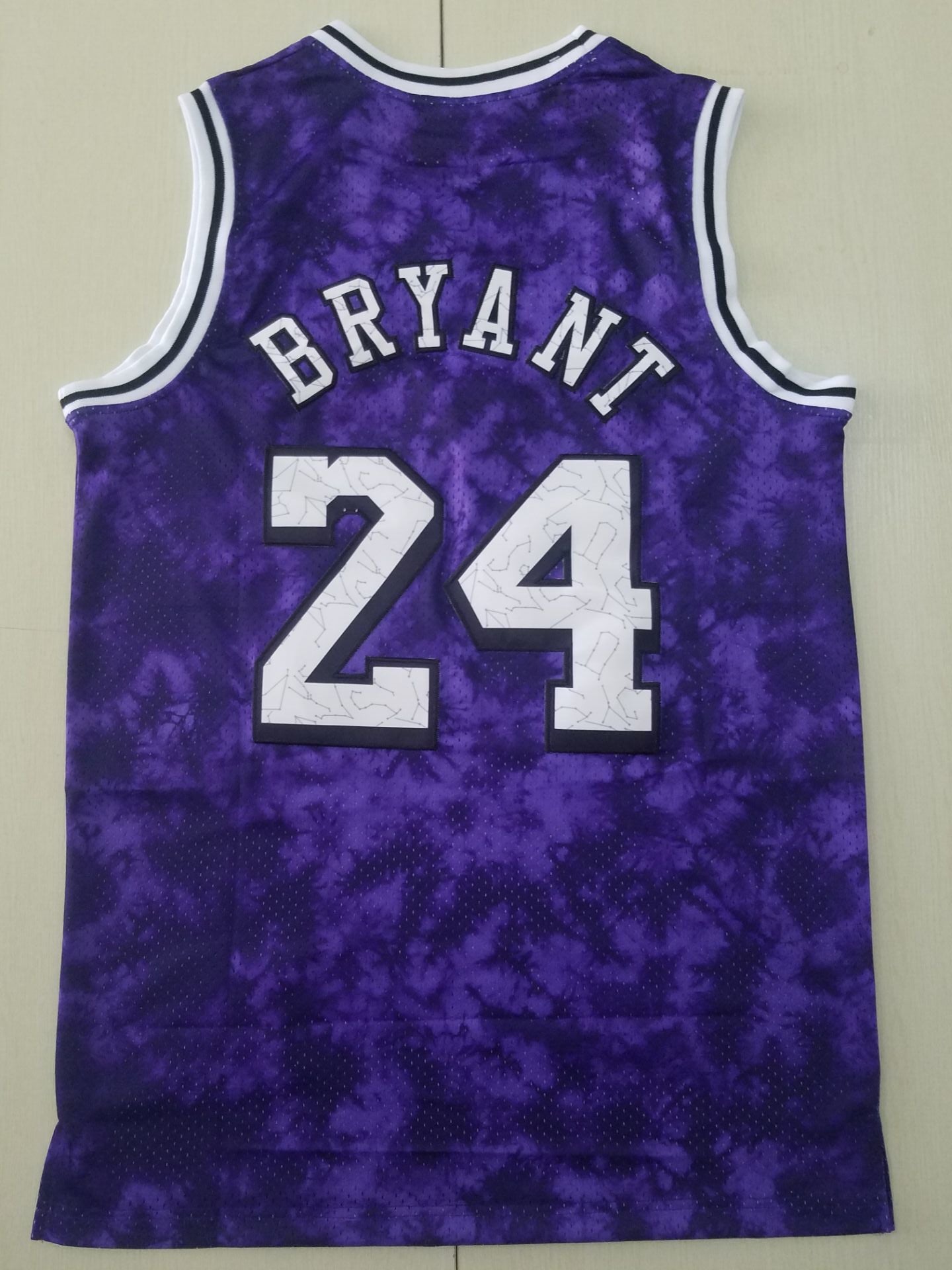 Men's Los Angeles Lakers Kobe Bryant #24 Purple Galaxy Swingman Jersey