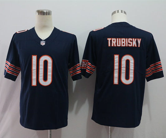 Men's Mitch Trubisky #10 Chicago Bears Season Jersey Blue