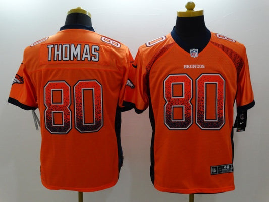 Men's Denver Broncos Julius Thomas #80 Orange Game Jersey