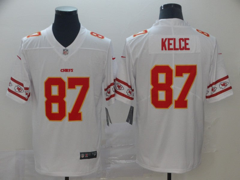 Men's Kansas City Chiefs Travis Kelce White  Player Jersey