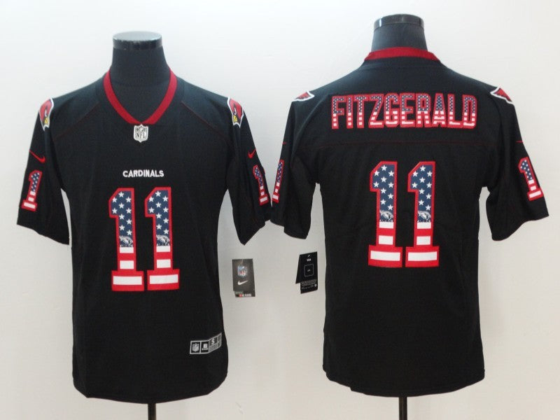 Men's Arizona Cardinals Larry Fitzgerald #11 Black Alternate Game Jersey