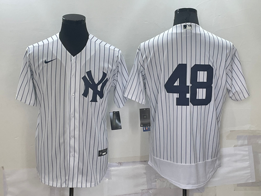 Men's New York Yankees Anthony Rizzo #48 White Replica Player Name Jersey