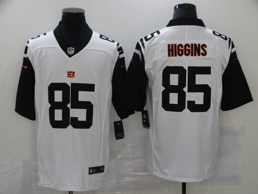 Men's Cincinnati Bengals Tee Higgins #85 White Game Jersey