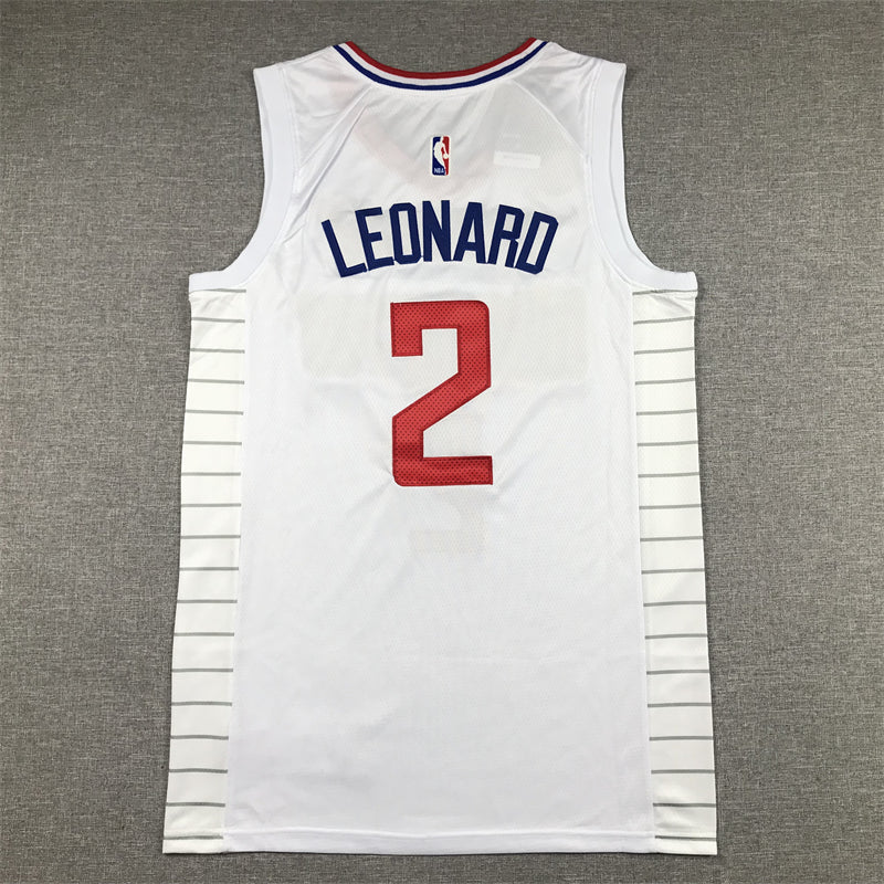 Men's LA Clippers Kawhi Leonard Nike White 2022/23 Swingman Jersey - Association Edition