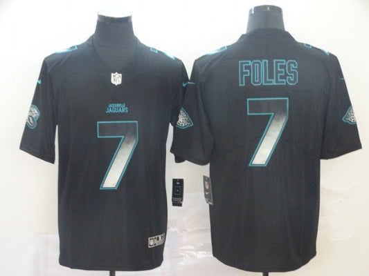 Men's Jacksonville Jaguars #7 Nick Foles Black Game Player Jersey