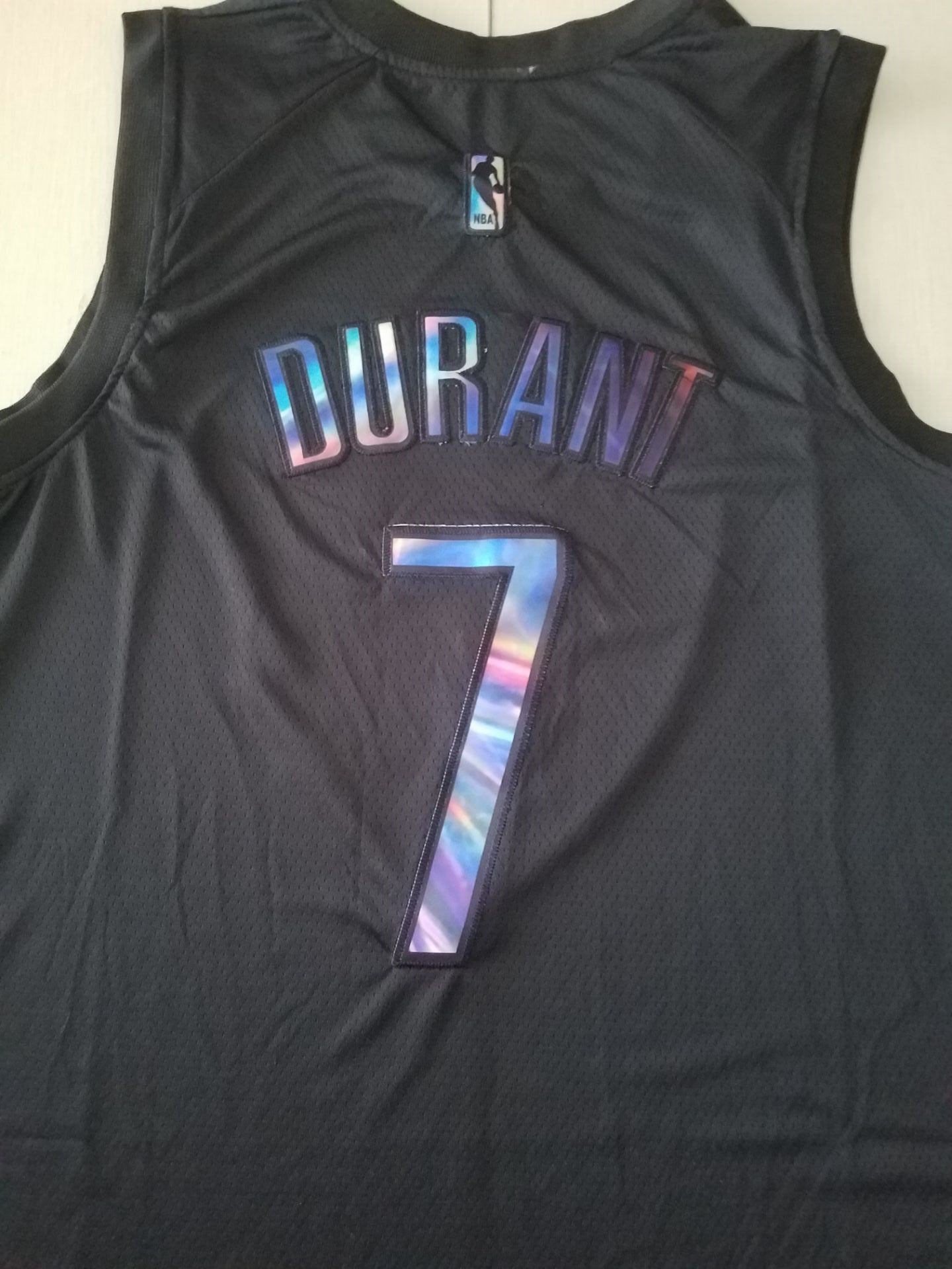 Men's Brooklyn Nets Kevin Durant #7 Black Player Jersey