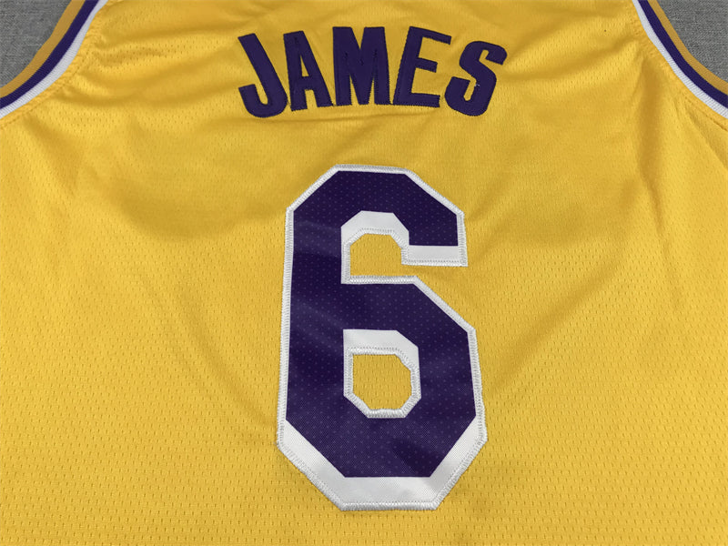 Men's Los Angeles Lakers LeBron James #6 Gold 2022/23 Swingman Jersey - Icon Edition