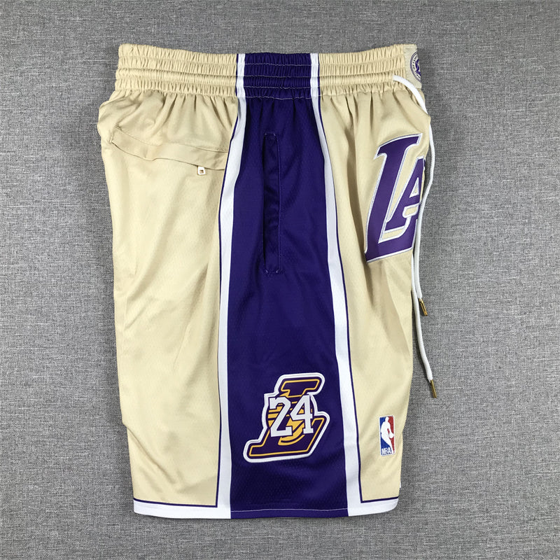 Men's Los Angeles Lakers Gold Hall of Fame Pocket Shorts