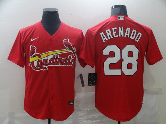 Men's St. Louis Cardinals Nolan Arenado #28 Red Replica Baseball Jersey