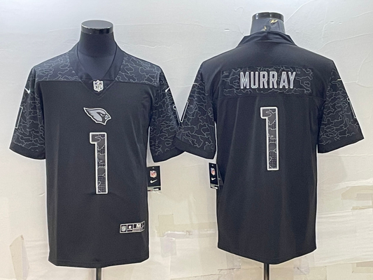 Men's Arizona Cardinals Kyler Murray #1 Black RFLCTV Limited Jersey