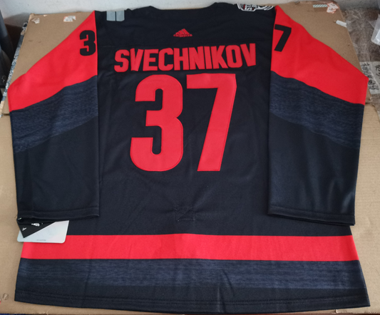 Men's Carolina Hurricanes Andrei Svechnikov #37 Black Player Jersey