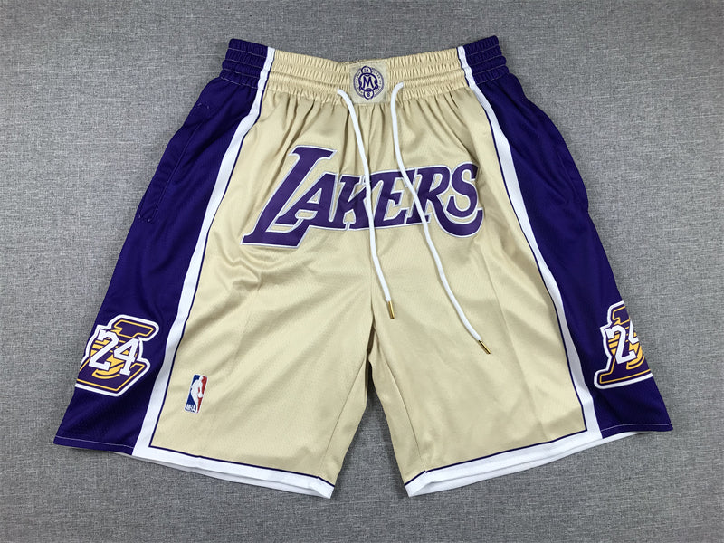 Men's Los Angeles Lakers Gold Hall of Fame Pocket Shorts