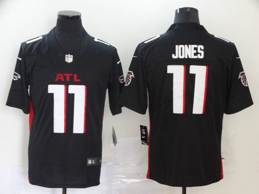 Men's Atlanta Falcons Julio Jones #11 Black Game Player Jersey