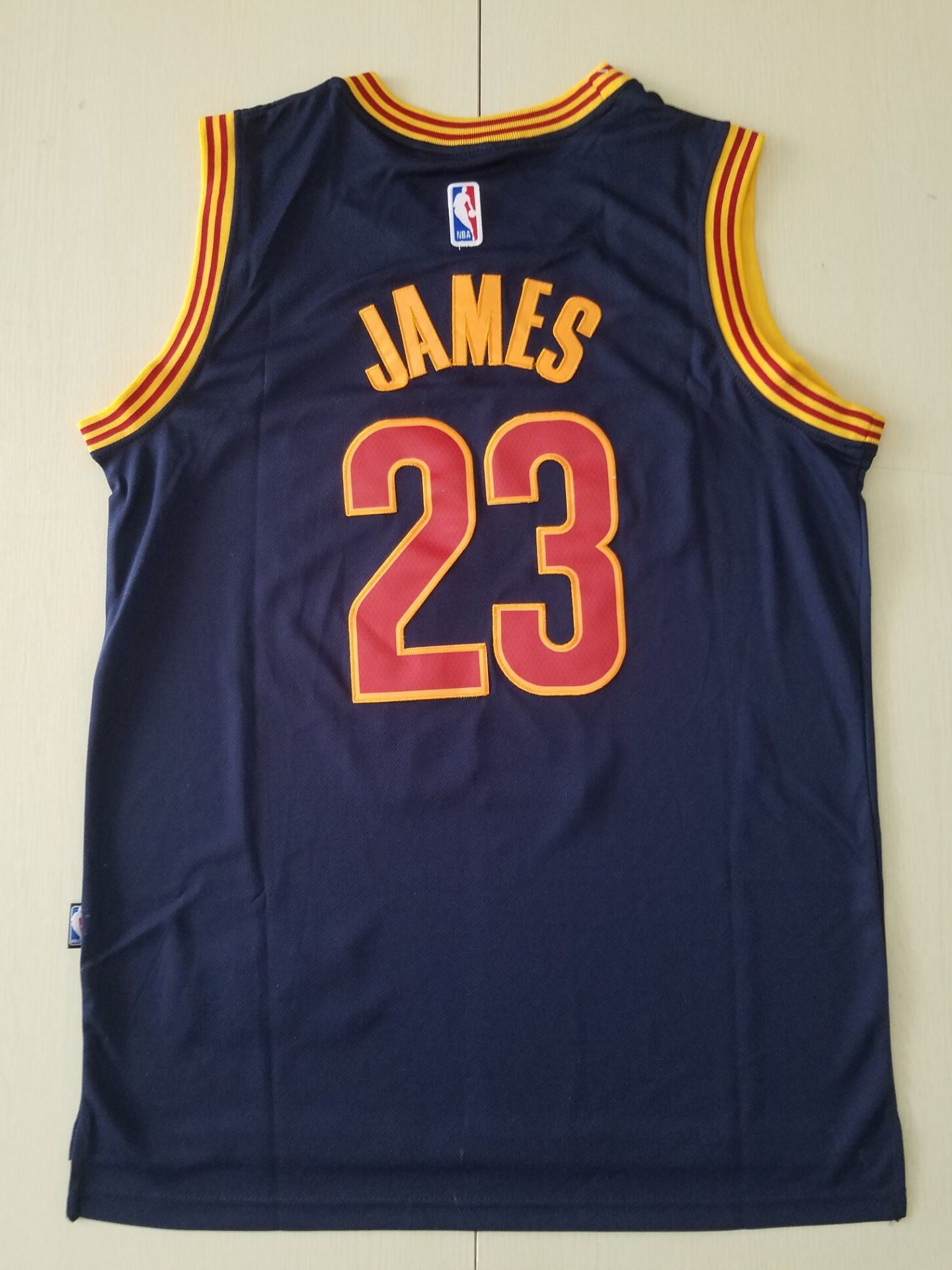 Men's Cleveland Cavaliers LeBron James #23 Navy Swingman Fashion Jersey