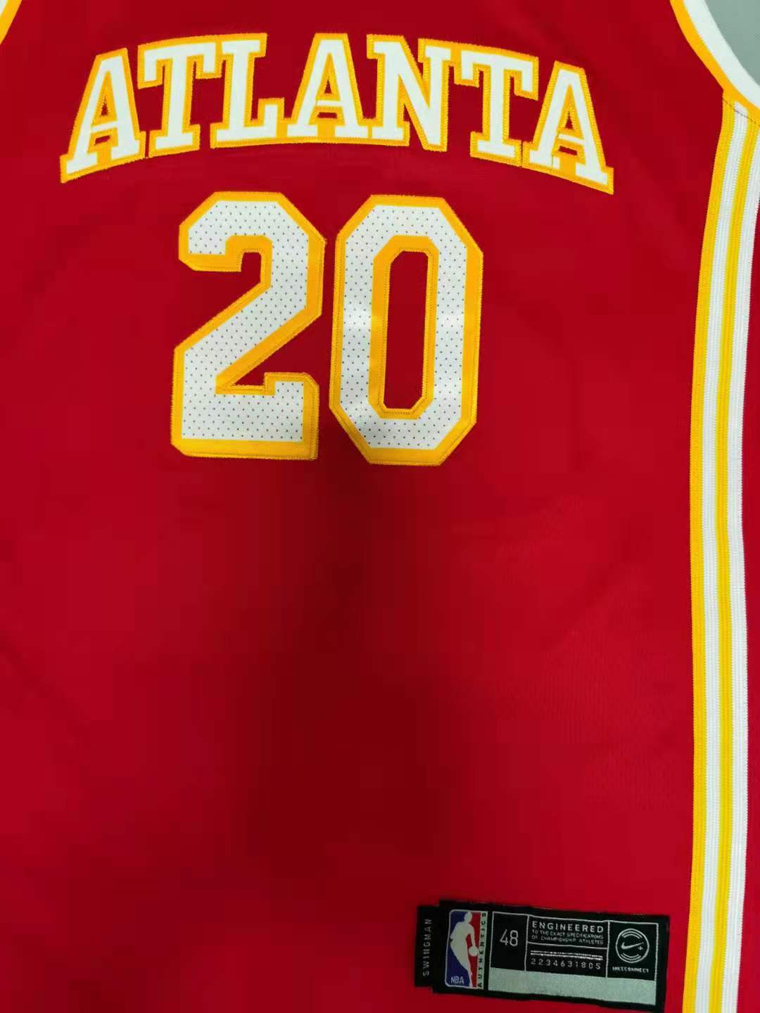 Men's Atlanta Hawks John Collins #20 Red 2019/20 Swingman Jersey